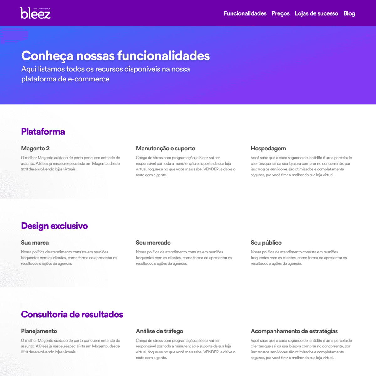 Funcionalidades